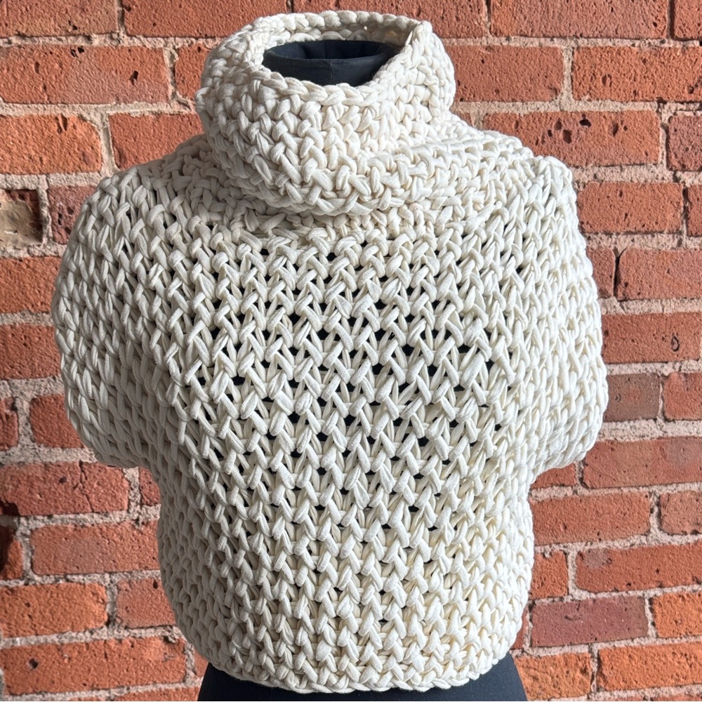 Chunky Knit Cream Sweater